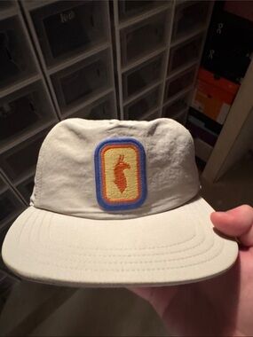 Cotopaxi Embroidered Patch Beige 5-Panel Cap